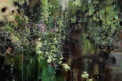 In the green middle of nowhere 180x150 cm olie