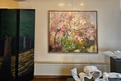 magnolia's in vaas ingelijst