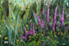Emelie Jegerings Kattenstaart groen paars impressionistisch