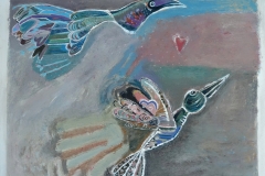Vliegend van geluk 120x150 cm 