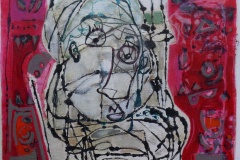 Tussen roze lakens 120x90 cm 