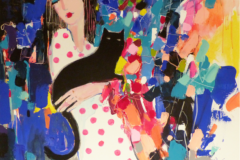 Frau mit Katze (navraag)