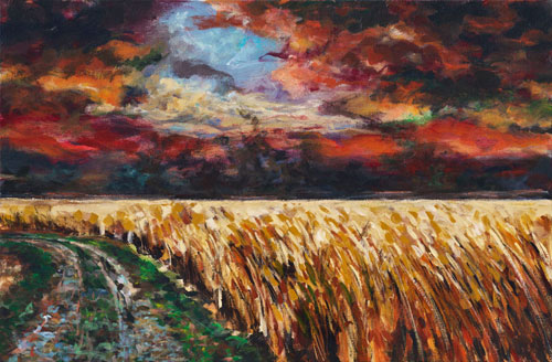 Jack Poels De Peel in Brand giclee beschikbaar